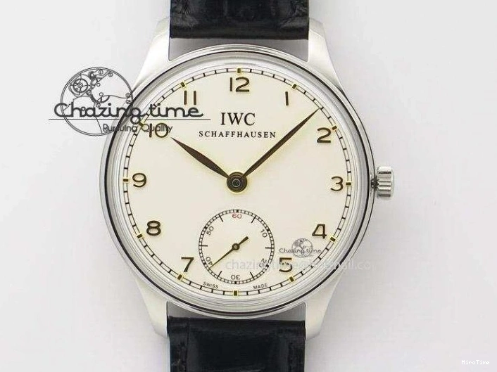 MIROTIME 0310 Portuguese Real PR IW500703 ZF 1:1 Best Edition On Black Leather Strap A Durable 7370